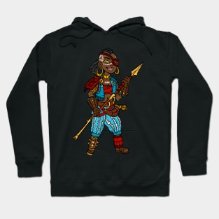 african american pirate girl. Hoodie